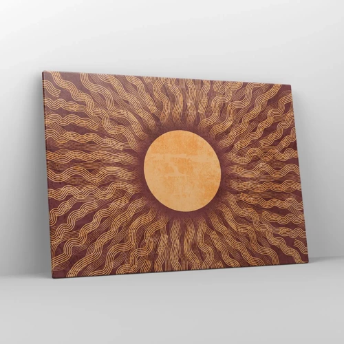 Bild auf Leinwand - Leinwandbild - Sonnensymbol - 100x70 cm