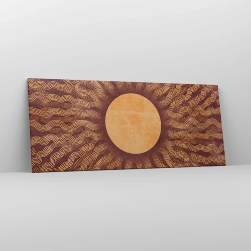 Bild auf Leinwand - Leinwandbild - Sonnensymbol - 120x50 cm