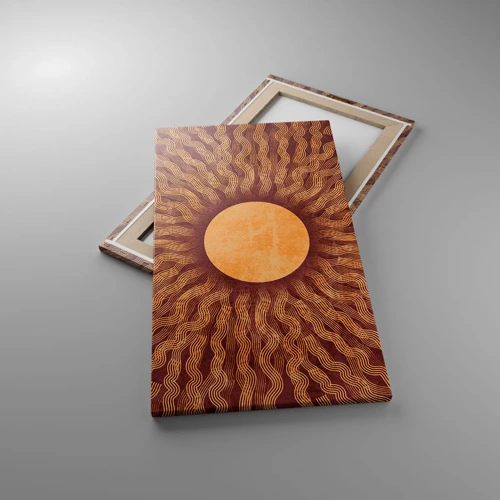 Bild auf Leinwand - Leinwandbild - Sonnensymbol - 45x80 cm
