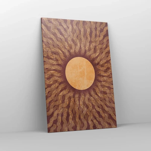 Bild auf Leinwand - Leinwandbild - Sonnensymbol - 80x120 cm