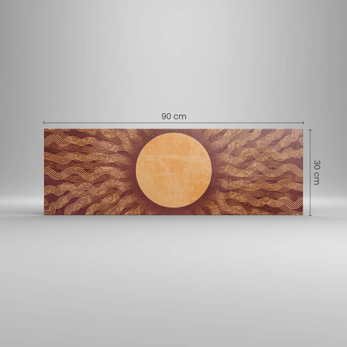 Bild auf Leinwand - Leinwandbild - Sonnensymbol - 90x30 cm