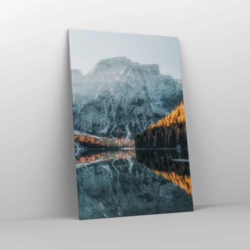 Bild auf Leinwand - Leinwandbild - Spiegellandschaft - 80x120 cm