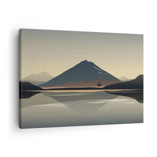 Bild auf Leinwand - Leinwandbild - Spiegelreflexion - 70x50 cm
