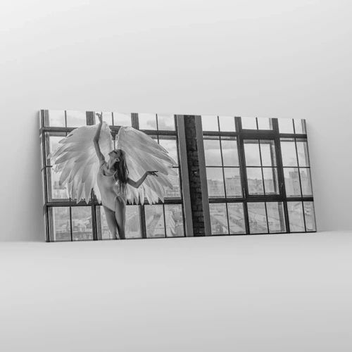 Bild auf Leinwand - Leinwandbild - Stadt der Engel? - 120x50 cm