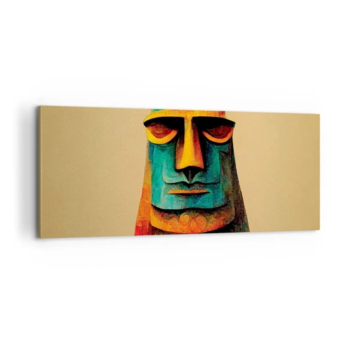 Bild auf Leinwand - Leinwandbild - Statuenhaft und sympathisch - 100x40 cm