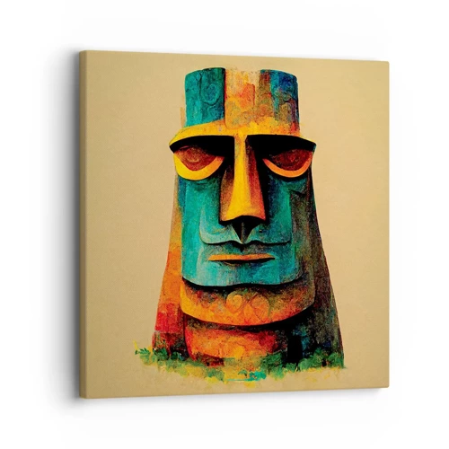 Bild auf Leinwand - Leinwandbild - Statuenhaft und sympathisch - 30x30 cm