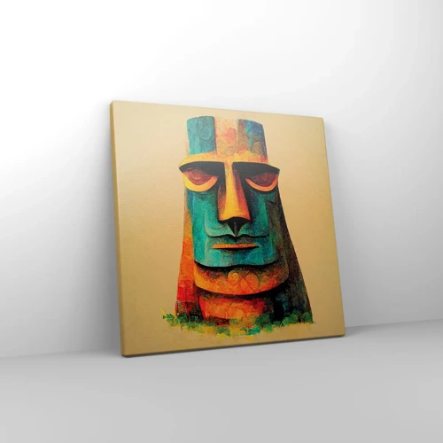 Bild auf Leinwand - Leinwandbild - Statuenhaft und sympathisch - 30x30 cm