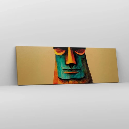 Bild auf Leinwand - Leinwandbild - Statuenhaft und sympathisch - 90x30 cm