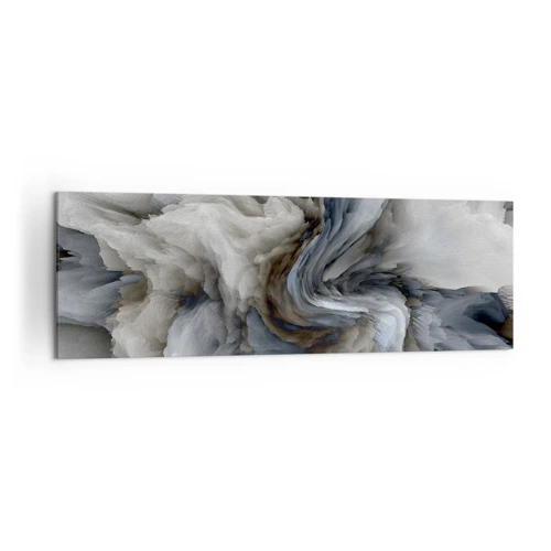 Bild auf Leinwand - Leinwandbild - Stein und Blume - 160x50 cm