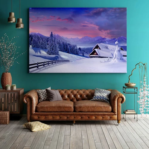 Bild auf Leinwand - Leinwandbild - Stille Nacht - 70x50 cm