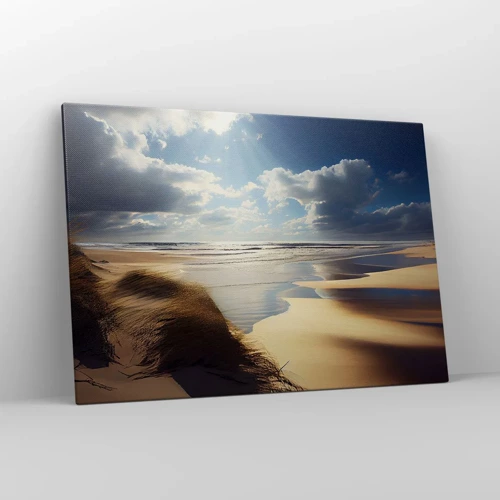 Bild auf Leinwand - Leinwandbild - Strand, wilder Strand - 100x70 cm