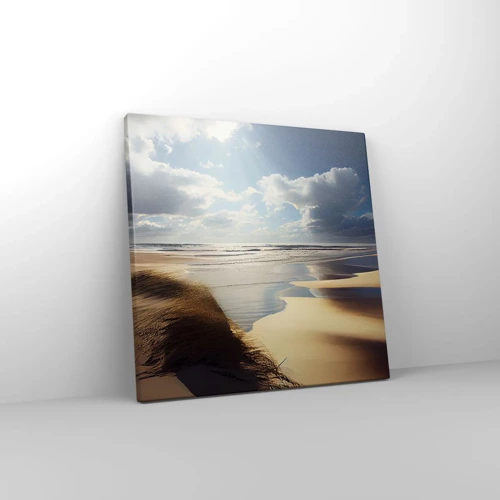 Bild auf Leinwand - Leinwandbild - Strand, wilder Strand - 30x30 cm