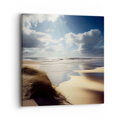 Bild auf Leinwand - Leinwandbild - Strand, wilder Strand - 40x40 cm