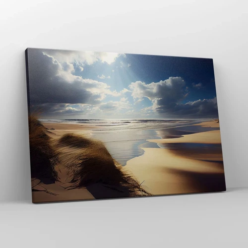 Bild auf Leinwand - Leinwandbild - Strand, wilder Strand - 70x50 cm