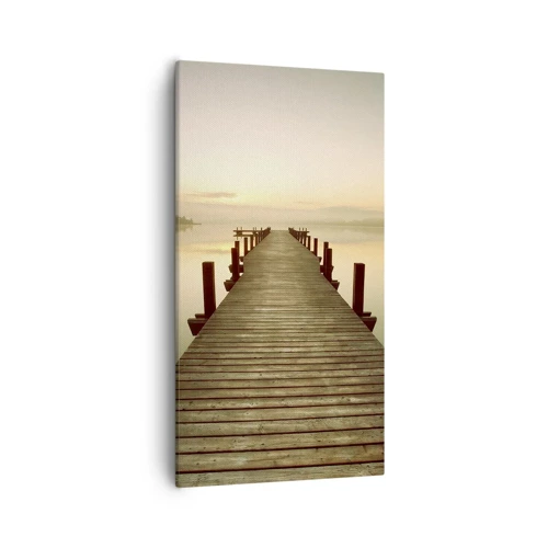 Bild auf Leinwand - Leinwandbild - Tagesanbruch, Morgendämmerung, Licht - 55x100 cm