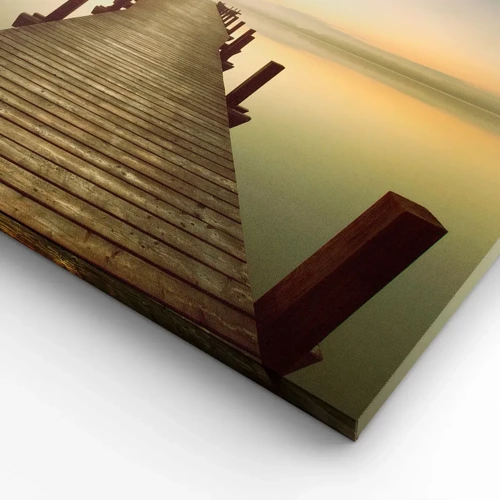 Bild auf Leinwand - Leinwandbild - Tagesanbruch, Morgendämmerung, Licht - 60x60 cm
