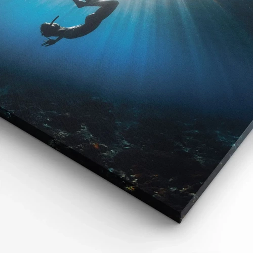 Bild auf Leinwand - Leinwandbild - Tanz unter Wasser - 30x30 cm