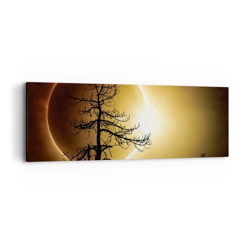 Bild auf Leinwand - Leinwandbild - Totale Finsternis - 90x30 cm