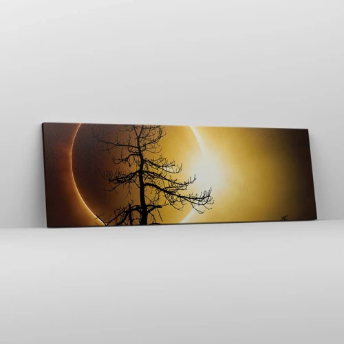 Bild auf Leinwand - Leinwandbild - Totale Finsternis - 90x30 cm