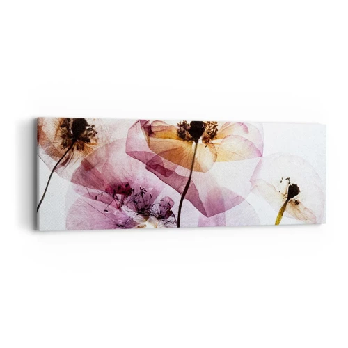 Bild auf Leinwand - Leinwandbild - Transparente Körperblumen - 90x30 cm