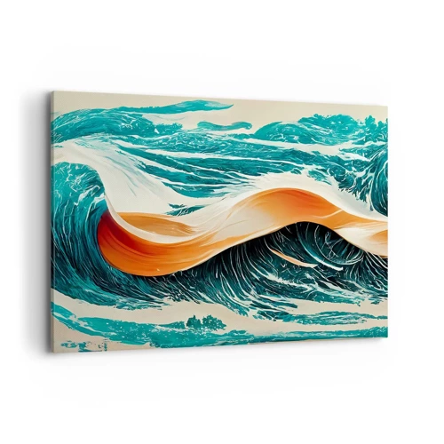 Bild auf Leinwand - Leinwandbild - Traum eines Surfers - 120x80 cm