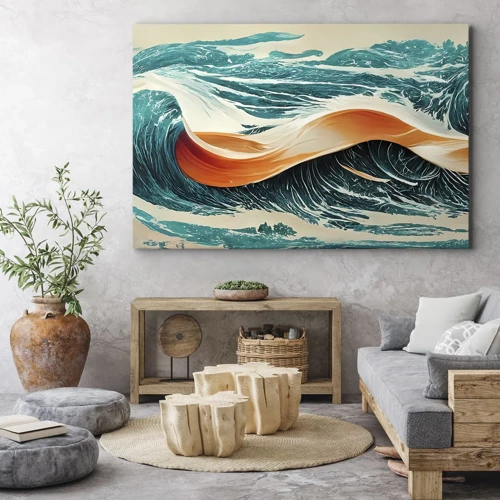 Bild auf Leinwand - Leinwandbild - Traum eines Surfers - 120x80 cm