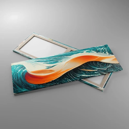 Bild auf Leinwand - Leinwandbild - Traum eines Surfers - 140x50 cm