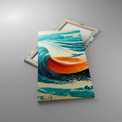Bild auf Leinwand - Leinwandbild - Traum eines Surfers - 55x100 cm