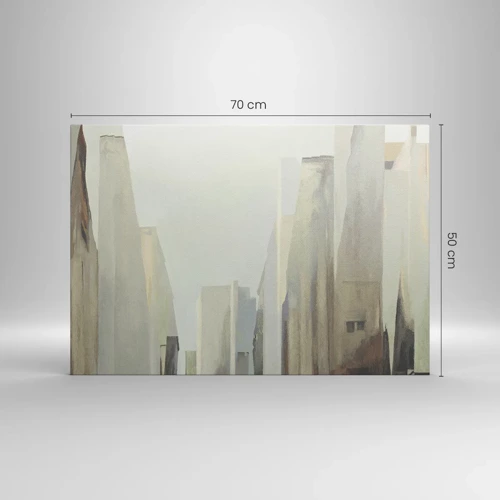 Bild auf Leinwand - Leinwandbild - Traum von der Stadt - 70x50 cm