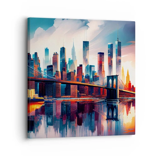 Bild auf Leinwand - Leinwandbild - Traumhaftes New York - 30x30 cm