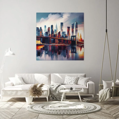 Bild auf Leinwand - Leinwandbild - Traumhaftes New York - 40x40 cm