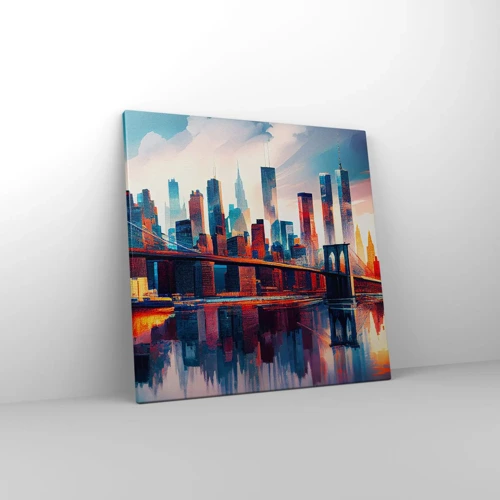 Bild auf Leinwand - Leinwandbild - Traumhaftes New York - 50x50 cm