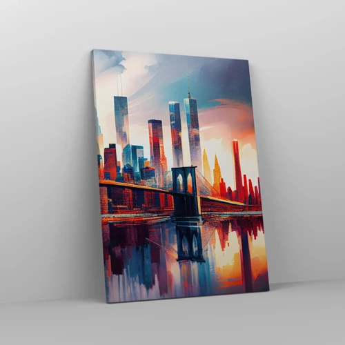 Bild auf Leinwand - Leinwandbild - Traumhaftes New York - 50x70 cm