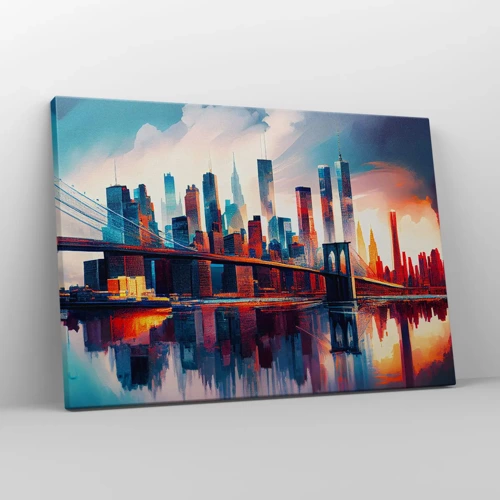 Bild auf Leinwand - Leinwandbild - Traumhaftes New York - 70x50 cm