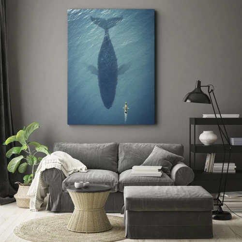 Bild auf Leinwand - Leinwandbild - Treffen am Meer - 50x70 cm