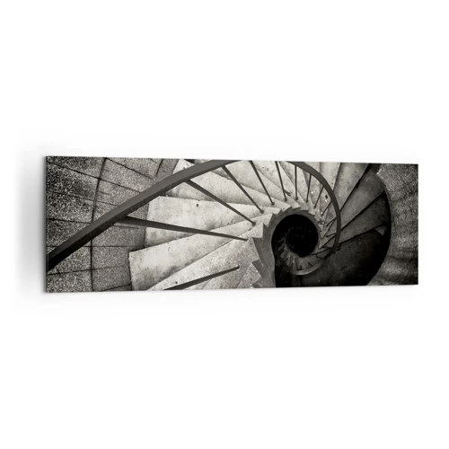 Bild auf Leinwand - Leinwandbild - Treppe hoch, Treppe runter - 160x50 cm