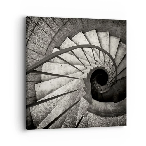 Bild auf Leinwand - Leinwandbild - Treppe hoch, Treppe runter - 30x30 cm