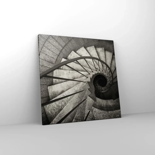 Bild auf Leinwand - Leinwandbild - Treppe hoch, Treppe runter - 50x50 cm