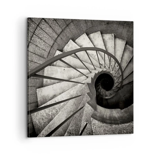 Bild auf Leinwand - Leinwandbild - Treppe hoch, Treppe runter - 60x60 cm