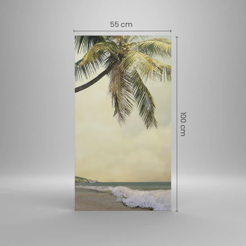 Bild auf Leinwand - Leinwandbild - Tropischer Traum - 55x100 cm