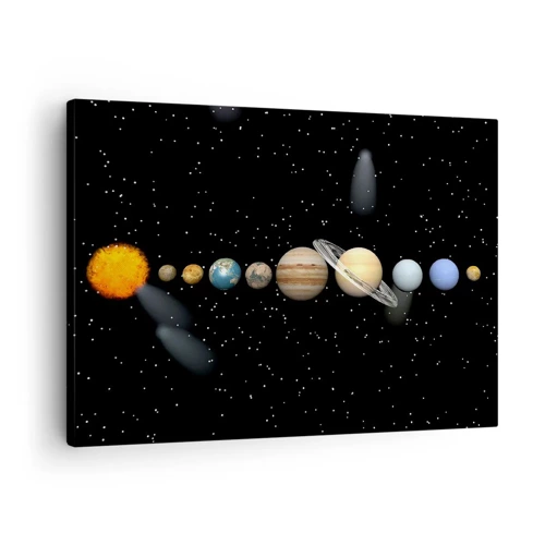 Bild auf Leinwand - Leinwandbild - Und die Planeten werden verrückt und toben ... - 70x50 cm