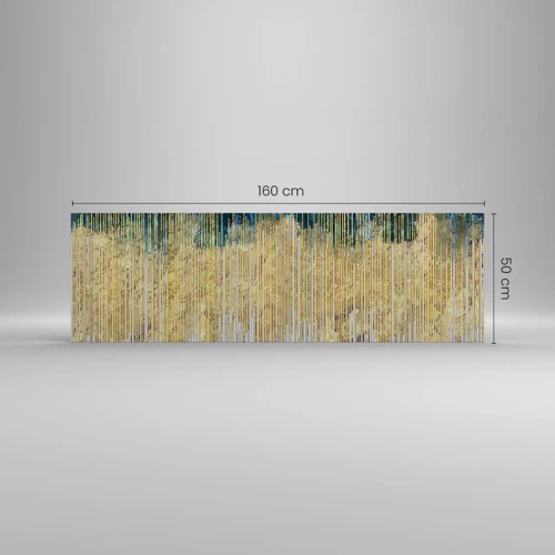 Bild auf Leinwand - Leinwandbild - Vergoldete Grenze - 160x50 cm