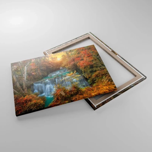 Bild auf Leinwand - Leinwandbild - Versteckter Schatz des Waldes - 70x50 cm