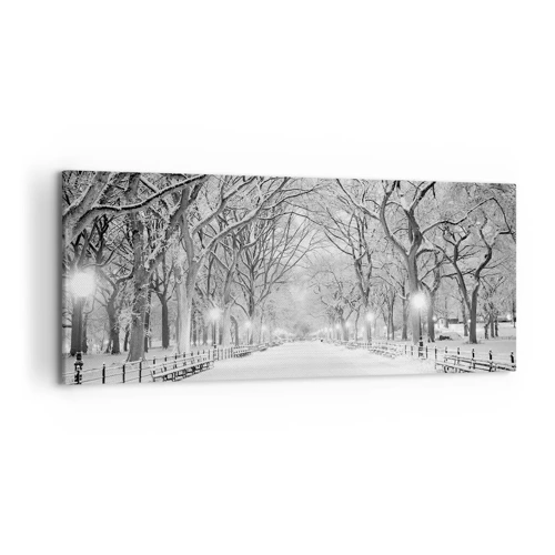 Bild auf Leinwand - Leinwandbild - Vier Jahreszeiten - Winter - 120x50 cm
