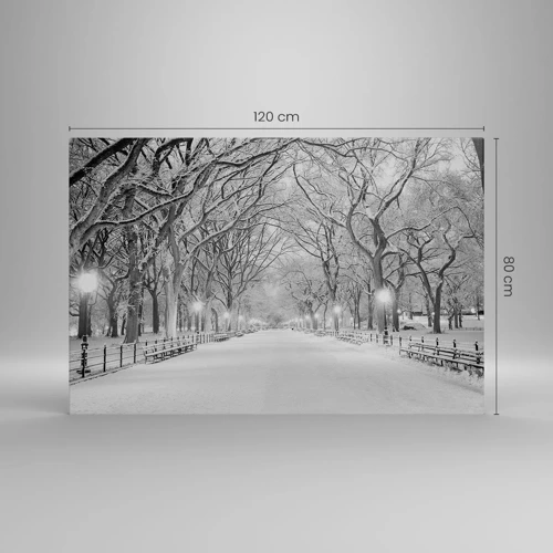 Bild auf Leinwand - Leinwandbild - Vier Jahreszeiten - Winter - 120x80 cm