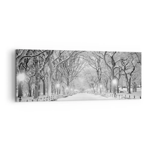 Bild auf Leinwand - Leinwandbild - Vier Jahreszeiten - Winter - 140x50 cm