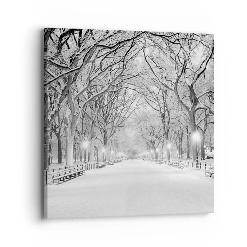 Bild auf Leinwand - Leinwandbild - Vier Jahreszeiten - Winter - 40x40 cm