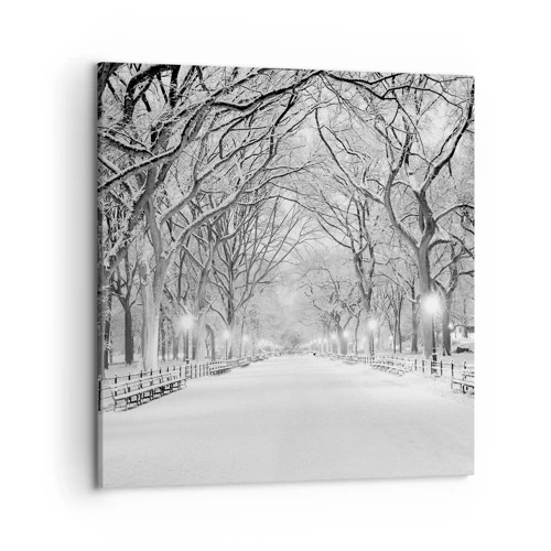 Bild auf Leinwand - Leinwandbild - Vier Jahreszeiten - Winter - 50x50 cm