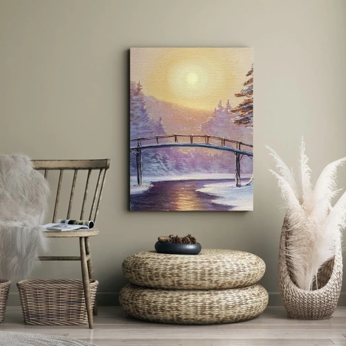 Bild auf Leinwand - Leinwandbild - Vier Jahreszeiten - Winter - 50x70 cm