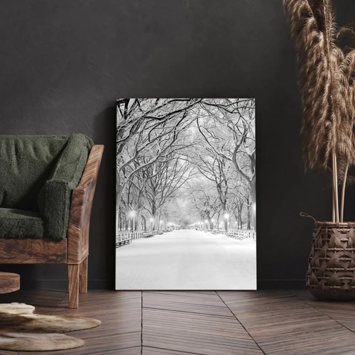 Bild auf Leinwand - Leinwandbild - Vier Jahreszeiten - Winter - 55x100 cm